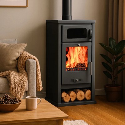 Estufa de leña con horno Balkan Energy Troy, 7.8 kW - Comparaci&oacute;n de Producto