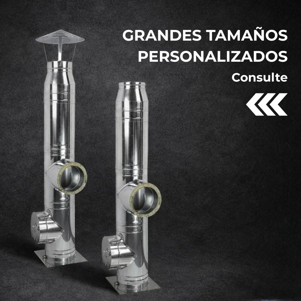Chimeneas de gran tamaño bajo pedido | Tubos para estufas de pellets | Chimeneas |