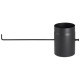 Tubo de chimenea de acero negro PARKANEX con compuerta, longitud 0.25m, Ø180, Espesor 2mm | Tubos para chimeneas de leña | Chimeneas |