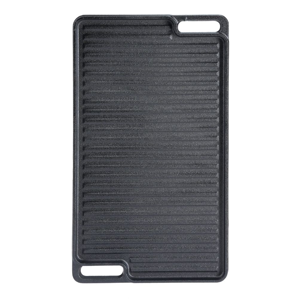 Plancha de hierro fundido reversible, 46x26 cm |  |  |