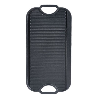 Plancha de hierro fundido reversible, 51x26 cm - Comparación de Producto