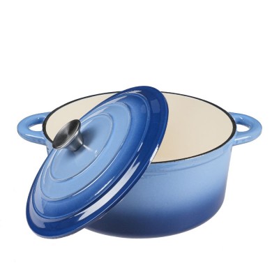 Olla de hierro fundido esmaltado, Azul, Ф22 - Comparación de Producto