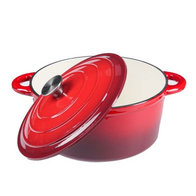 Olla de hierro fundido esmaltado, Roja, Ф22 - Comparación de Producto