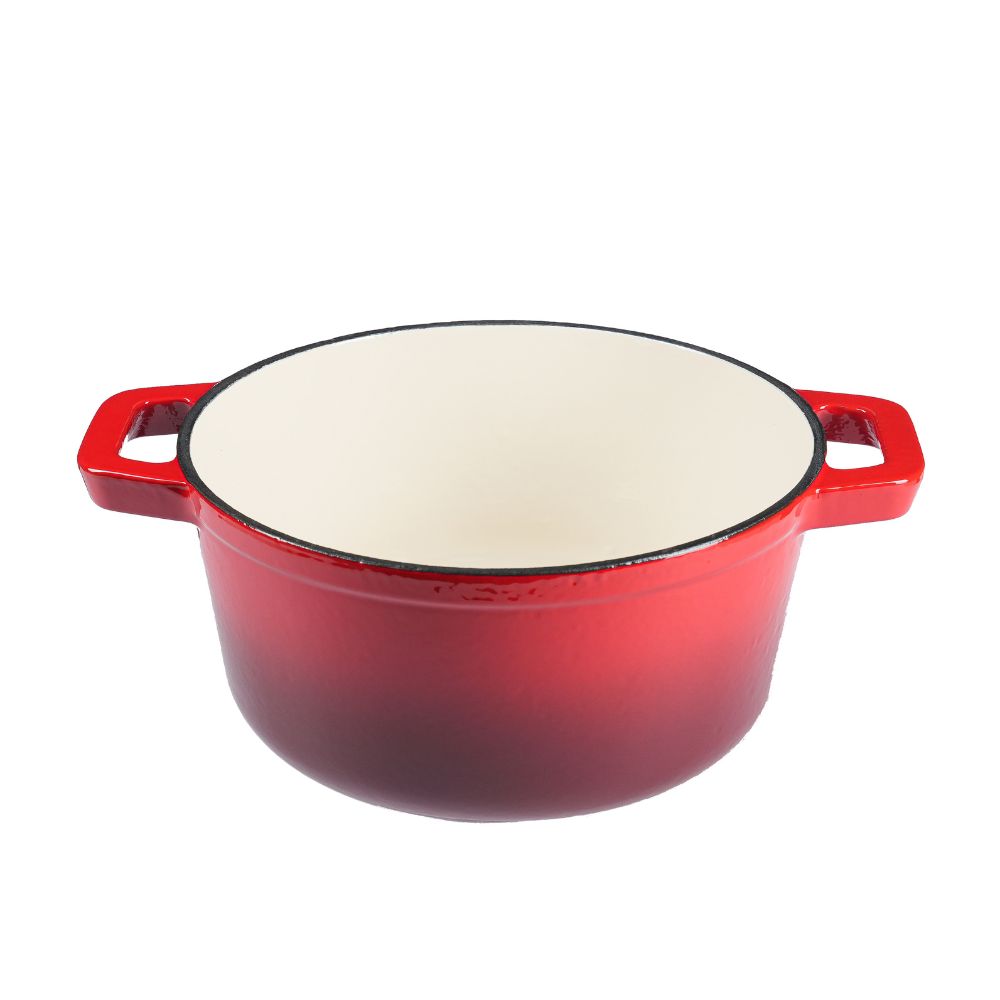 Olla de hierro fundido esmaltado, Roja, Ф24 |  |  |