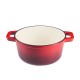 Olla de hierro fundido esmaltado, Roja, Ф24 |  |  |