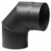 Codo de chimenea 90° PARKANEX, Acero, Negro, Ø150, Espesor 2mm