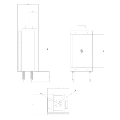 Chimenea de gas Velmora Fire GAS STANDING TUNNEL, 3.9kW - 6.0kW - Comparaci&oacute;n de Producto