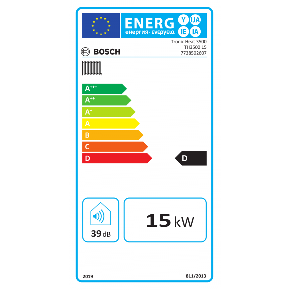 Caldera electricas para calefacción y agua caliente doméstica Bosch TRONIC HEAT 3500, 15kW | Calderas electricas |  |
