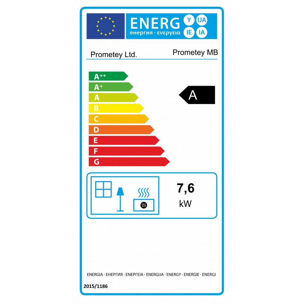Estufa de leña Prometey “Metal top”, 7.6kW | Estufas de leña |  |