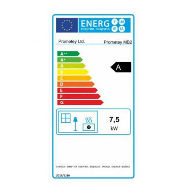 Estufa de leña Prometey “Metal top 2”, 7.5kW - Estufas de leña