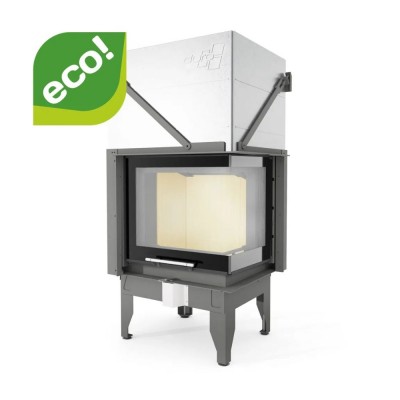 Chimenea de leña UNIFLAM 860 DURO con conductos de aire y suministro de aire, lado izquierdo, 14,1kW - Chimeneas de leña