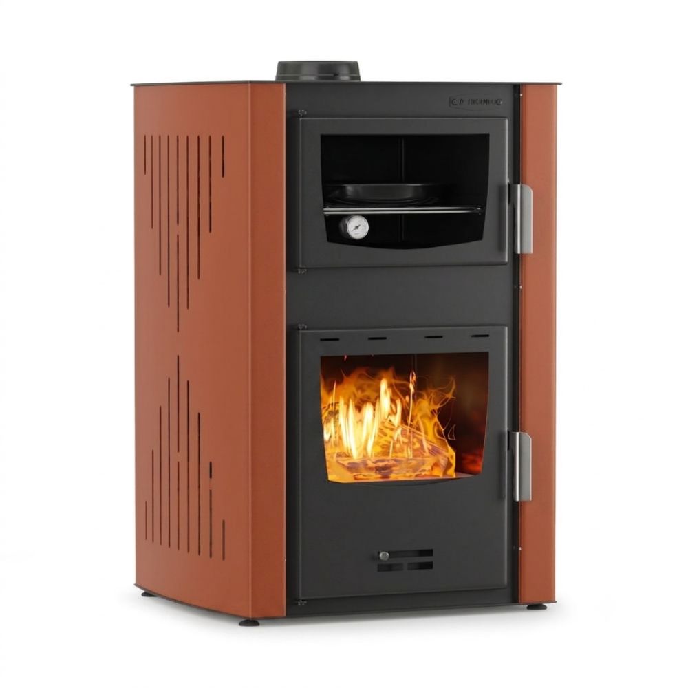 Hidroestufa de leña con horno Velmora Fire ATS HYDRO ΜΑSΙΝΑ 90-25 terracota, 25kW | Hidroestufas de leña | Estufas de leña |