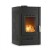 Hidroestufa de leña Velmora Fire ATS HYDRO negro, 25kW