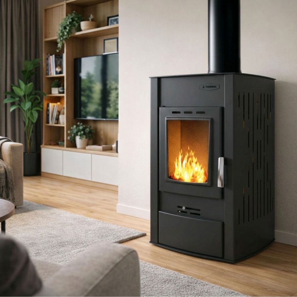 Hidroestufa de leña Velmora Fire ATS HYDRO negro, 25kW | Hidroestufas de leña | Estufas de leña |