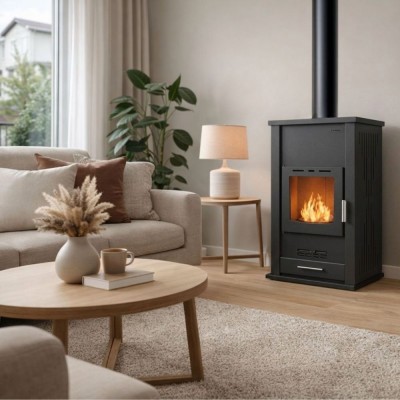 Hidroestufa de leña Velmora Fire ATS HYDRO negro, 33kW - Comparaci&oacute;n de Producto