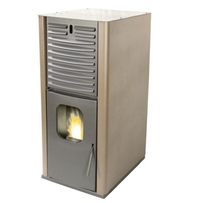Estufa de pellets con caldera Mytherm IOLI TS 35 beige, 38kW - Calderas de pellets