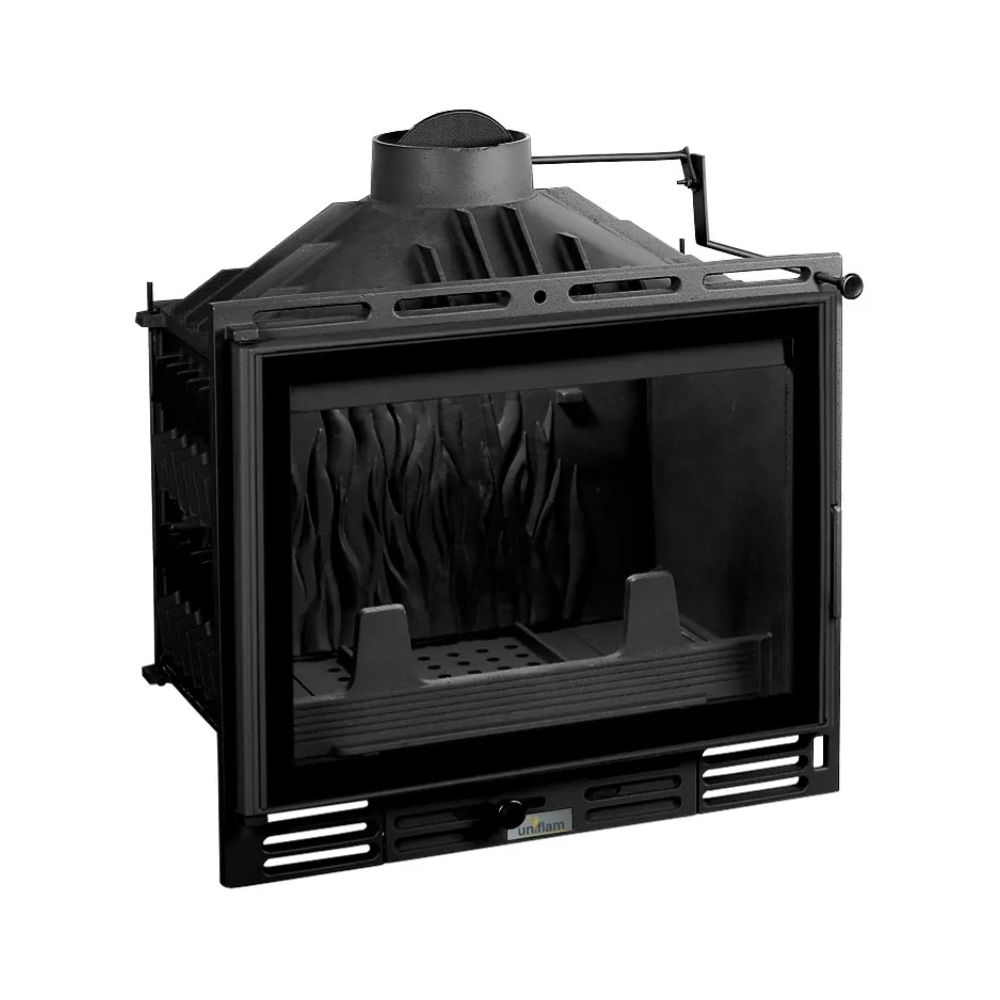 Chimenea de leña UNIFLAM 600 PLUS ECO con compuerta y suministro de aire, 8kW | Chimeneas de leña modernas | Chimeneas de leña |
