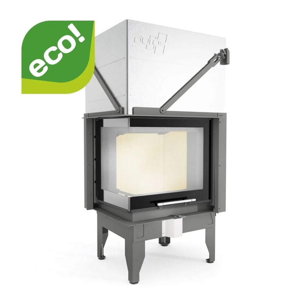 Chimenea de leña UNIFLAM 660 DURO con conductos de aire y suministro de aire, lado derecho, 10,25kW | Chimeneas de leña modernas | Chimeneas de leña |