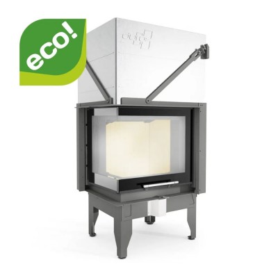 Chimenea de leña UNIFLAM 660 DURO con conductos de aire y suministro de aire, lado derecho, 10,25kW - Chimeneas de leña