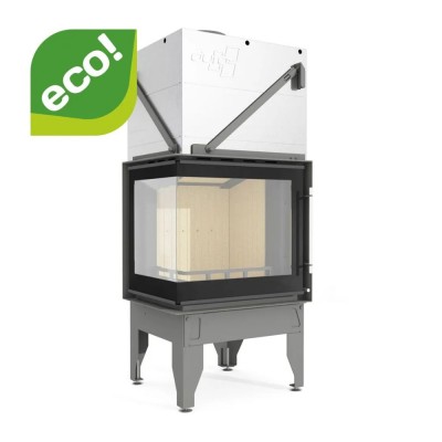 Chimenea de leña UNIFLAM 660 DURO con conductos de aire y suministro de aire, lado izquierdo, 10kW - Chimeneas de leña