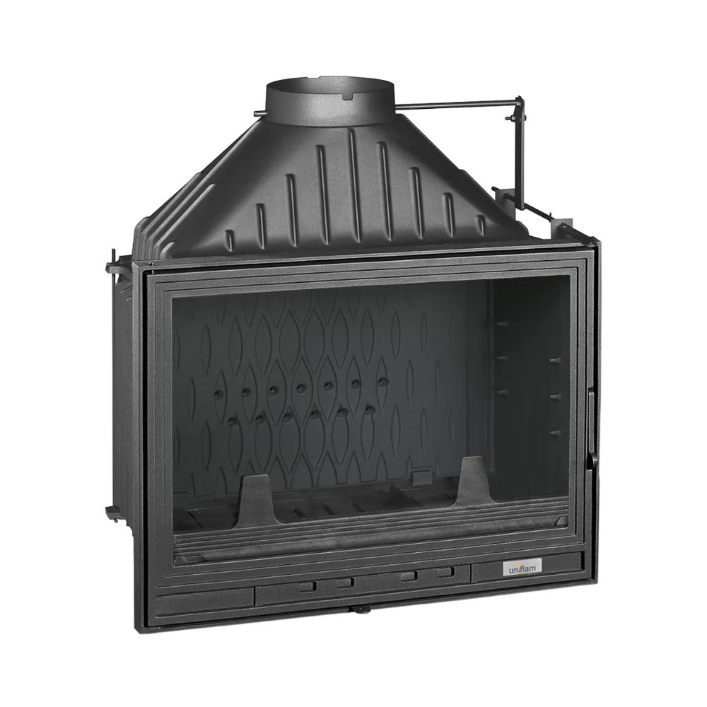 Chimenea de leña UNIFLAM 700 ECO con compuerta y suministro de aire, 8kW | Chimeneas de leña modernas | Chimeneas de leña |