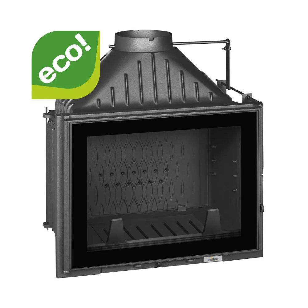 Chimenea de leña UNIFLAM 700 PLUS ECO con compuerta, 12kW | Chimeneas de leña modernas | Chimeneas de leña |