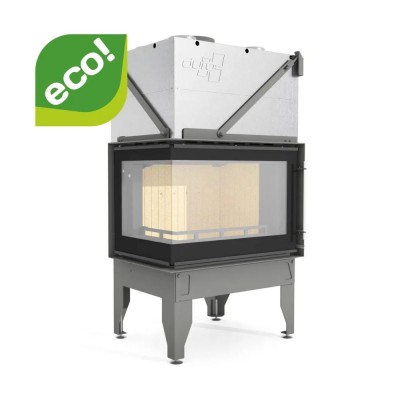 Chimenea de leña UNIFLAM 760 DURO con conductos de aire y suministro de aire, lado izquierdo, 10,8 kW - Chimeneas de leña