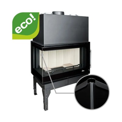 Chimenea de leña UNIFLAM 860 EVO PBS con conductos de aire y suministro de aire, vidrio curvado, lado izquierdo, 15kW - Comparación de Producto