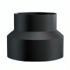 Adaptador tubo chimenea MK NERO, Acero, Negro, Ø120-130, Espesor 2mm