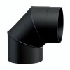 Codo de chimenea 90° MK NERO, Acero, Negro, Ø150, Espesor 2mm