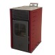 Estufa de pellet Mytherm Angela TA 40 roja, 40 kW | Estufas de pellets |  |