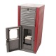 Estufa de pellets con caldera y ventilador Mytherm IOLI TSA 27 roja, 29.5kW | Hidroestufas de pellets | Estufas de pellets |