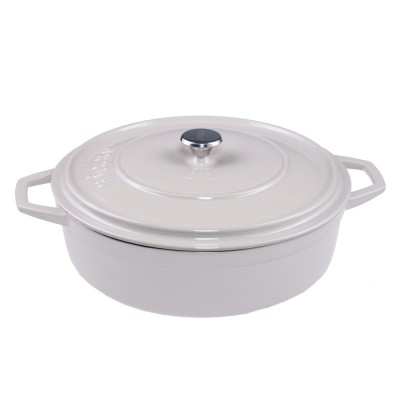 Olla poco profunda de hierro fundido Hosse, Ivory, Ф28 - Comparación de Producto