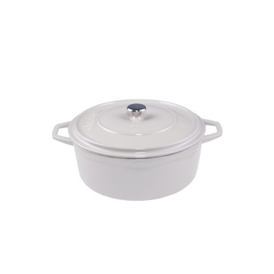 Olla profunda de hierro fundido Hosse, Ivory, Ф12 - Comparación de Producto