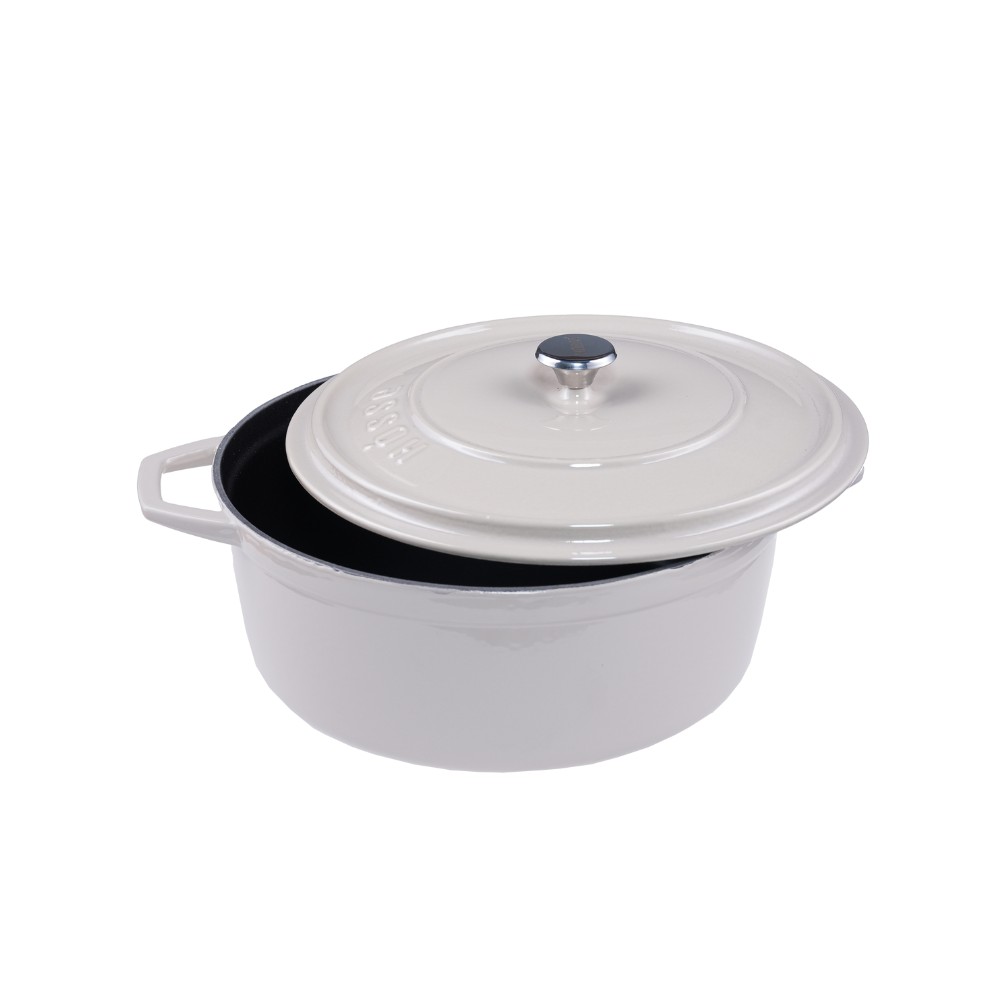 Olla profunda de hierro fundido Hosse, Ivory, Ф20 | Olla de hierro fundido |  |