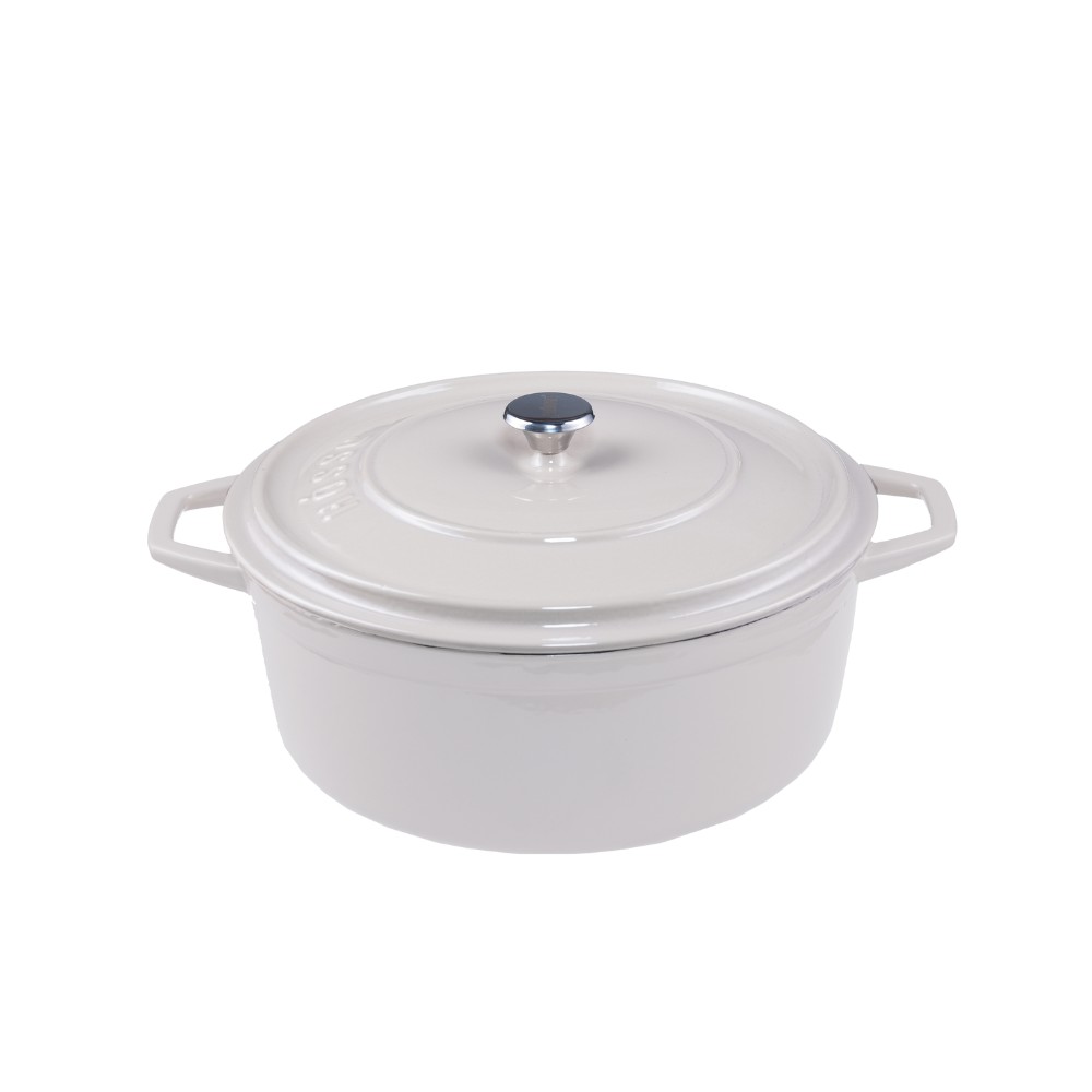 Olla profunda de hierro fundido Hosse, Ivory, Ф20 | Olla de hierro fundido |  |