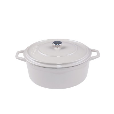 Olla profunda de hierro fundido Hosse, Ivory, Ф20 - Comparación de Producto