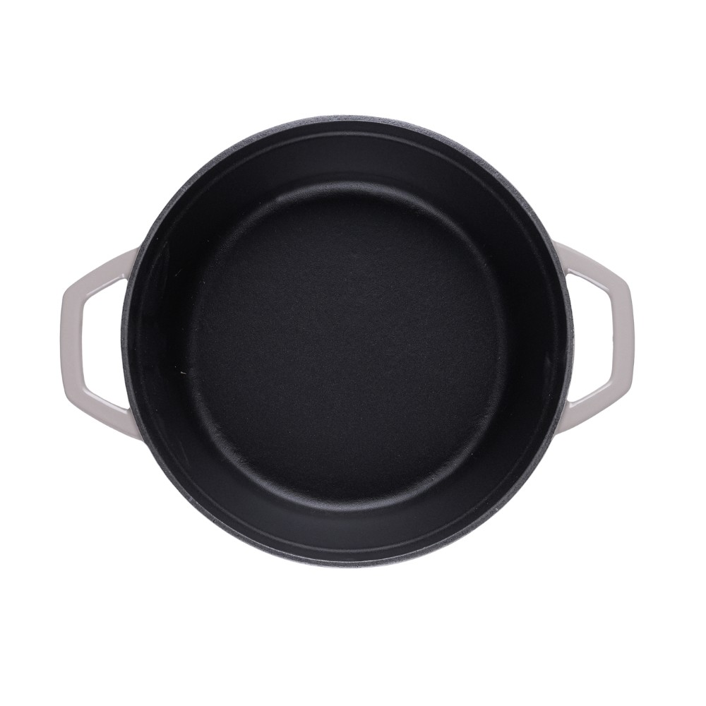 Olla profunda de hierro fundido Hosse, Ivory, Ф24 | Olla de hierro fundido |  |