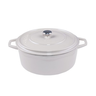 Olla profunda de hierro fundido Hosse, Ivory, Ф24 - Comparación de Producto