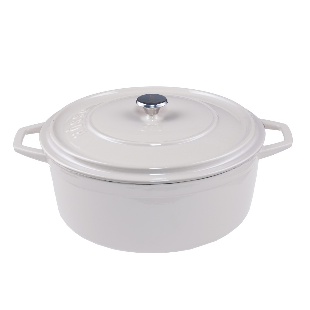 Olla profunda de hierro fundido Hosse, Ivory, Ф28 | Olla de hierro fundido |  |