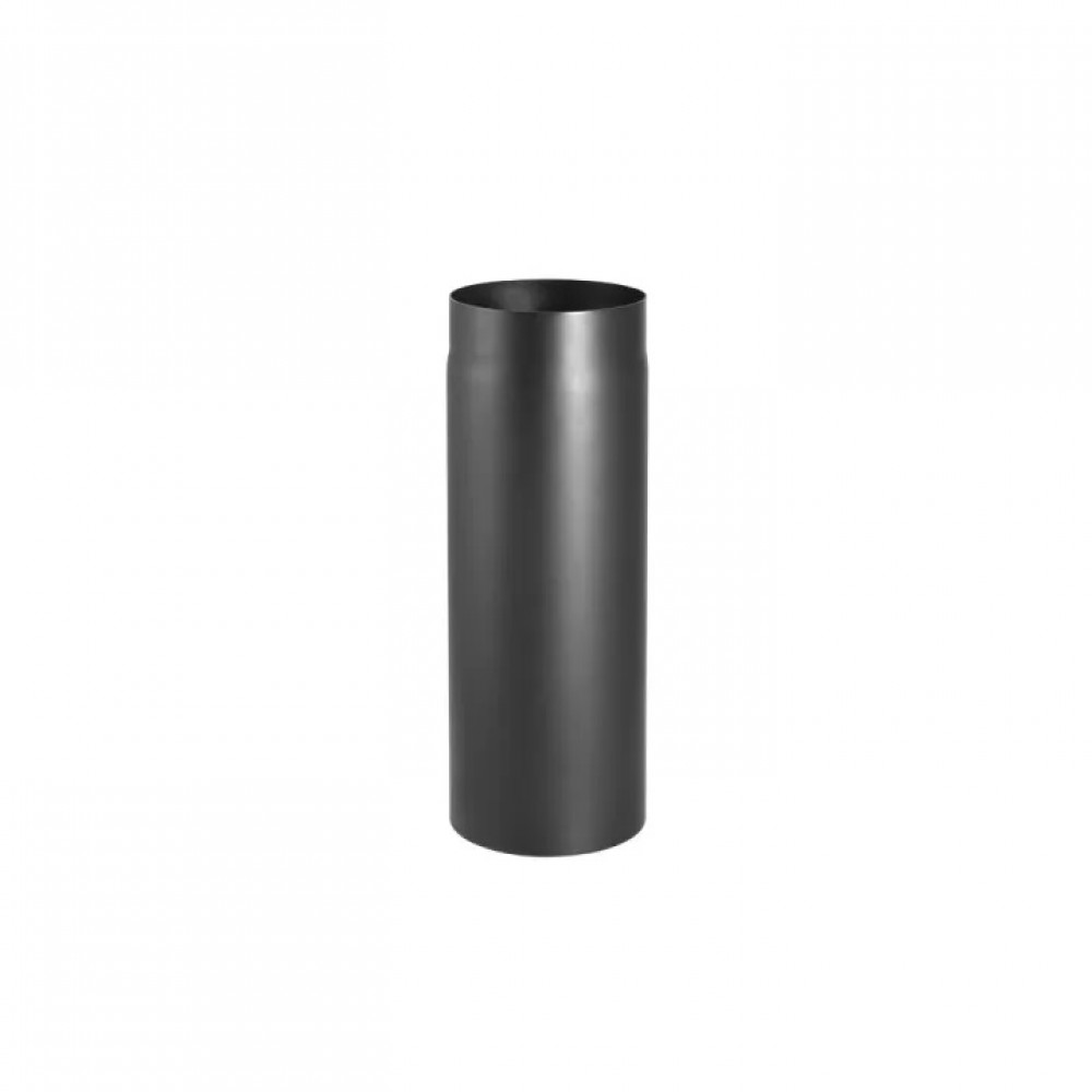 Tubo de chimenea de acero negro PARKANEX, longitud 0.5m, Ø130, Espesor 2mm | Tubos para chimeneas de leña | Chimeneas |