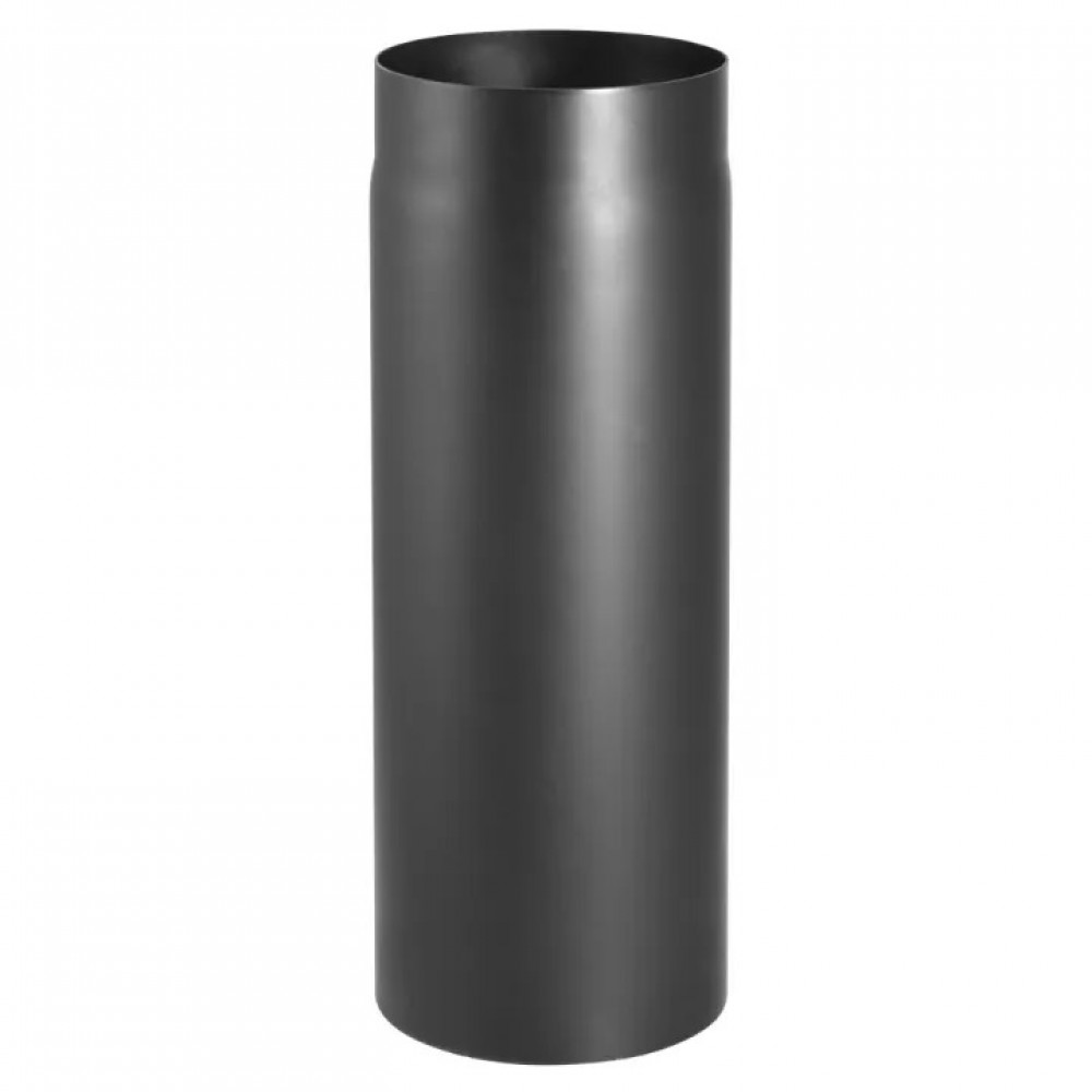 Tubo de chimenea de acero negro PARKANEX, longitud 0.5m, Ø130, Espesor 2mm | Tubos para chimeneas de leña | Chimeneas |