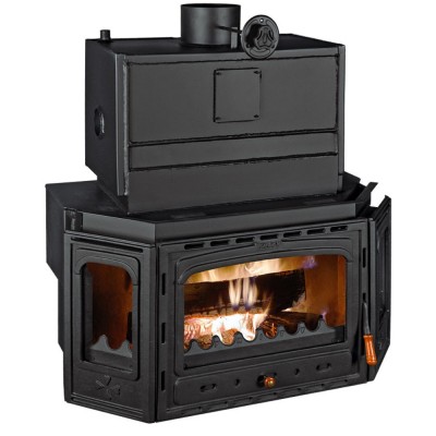 Termochimenea de leña Prity TC W35, 40 kw - Termochimeneas de leña