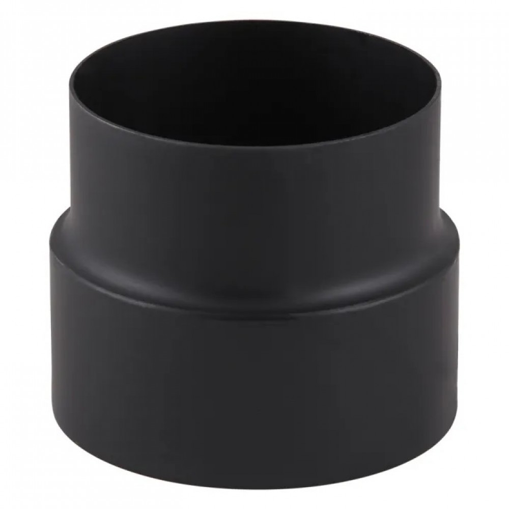 Adaptador tubo chimenea PARKANEX, Acero, Negro, Ø120-130, Espesor 2mm | Tubos para chimeneas de leña | Chimeneas |