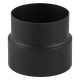 Adaptador tubo chimenea PARKANEX, Acero, Negro, Ø120-130, Espesor 2mm | Tubos para chimeneas de leña | Chimeneas |