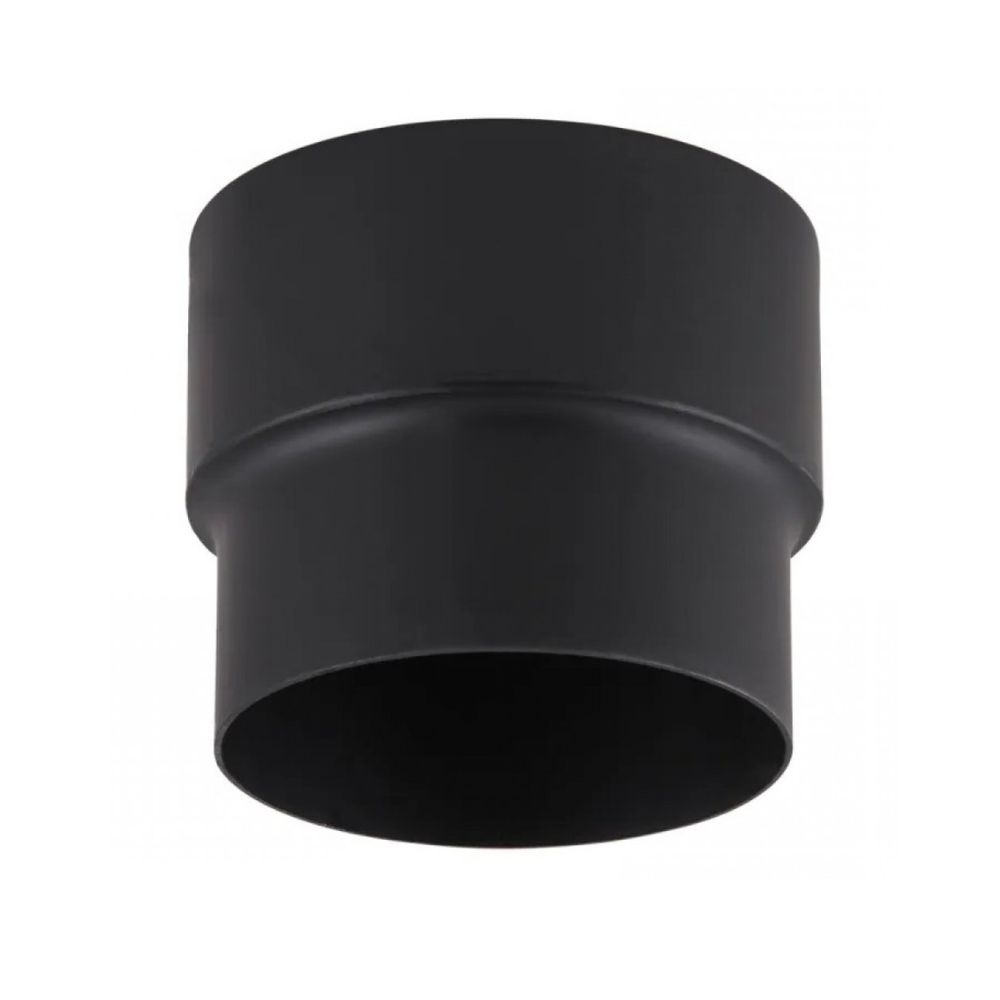 Adaptador tubo chimenea PARKANEX, Acero, Negro, Ø130-150, Espesor 2mm | Tubos para chimeneas de leña | Chimeneas |
