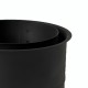 Rosetón doble de chimenea MK NERO, Acero, Negro, 115mm, Ø130 | Tubos para chimeneas de leña | Chimeneas |