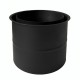 Rosetón doble de chimenea MK NERO, Acero, Negro, 115mm, Ø130 | Tubos para chimeneas de leña | Chimeneas |