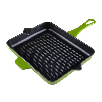 Sartén para parrilla de hierro fundido esmaltado Hosse, Bamboo, 26x32cm - Comparación de Producto
