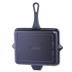 Sartén para parrilla de hierro fundido esmaltado Hosse, Black Onyx, 26x32cm | Sartén para parrilla de hierro fundido | Sartén de hierro fundido |